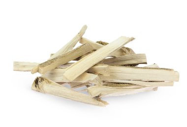 Esrar kuru bagajını beyaz arkaplanda izole et