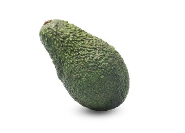çirkin avokado beyaz arkaplanda izole edilir