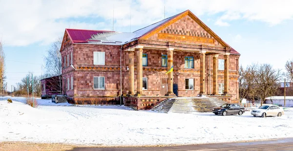 Casa Rurale Cultura Con Colonne Ucraina — Foto Stock