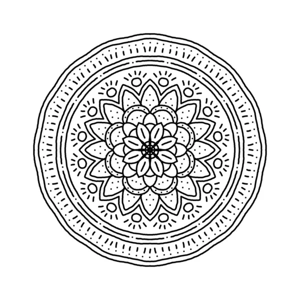만다라의 빈티지 인도의 디자인 수학적 형태를 — 스톡 사진