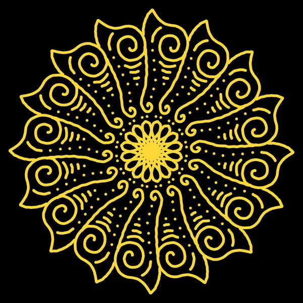 Mandala Colorat Arta Vintage Design Fundal Vedic Indian Antic Textura — Fotografie, imagine de stoc