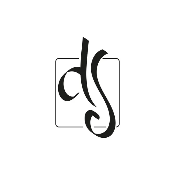 Initialer Signatur Logotyp Mallar För Handstilslogotyp Handritad Kalligrafi Bokstäver Vektor — Stock vektor