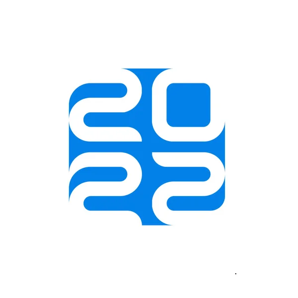 Szczęśliwego Nowego Roku 2022 Projekt Tekstu Logo Okładka Dziennika Biznesowego — Wektor stockowy