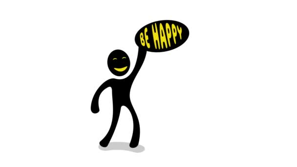 Motion Graphic Design Celebrating International Happiness Day Video — Stock Video