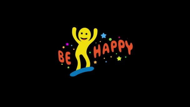 Motion Graphic Design Celebrating International Happiness Day Video — Stock Video