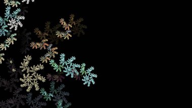 Boya Hareketi. Renkli Rüya serisi. Hayal gücü, yaratıcılık ve sanat resimleri için gradyan ve spektral renklerin kompozisyonu. 3d fraktal oluşturucu