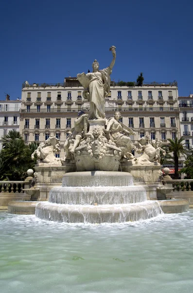 Toulon,Grand Fountain — Stock Photo, Image
