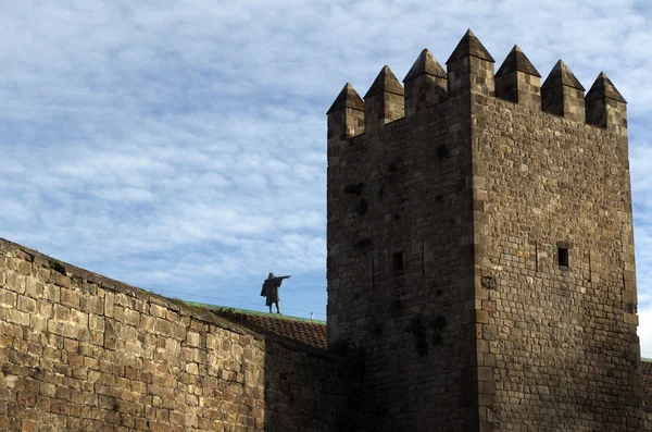 Barcelona City Walls — Stock Photo, Image