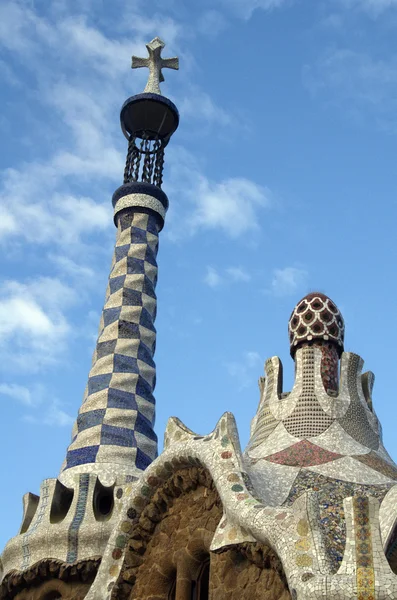 Park guell w Barcelonie — Zdjęcie stockowe