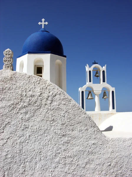 Igreja ortodoxa em Santorini — Fotografia de Stock
