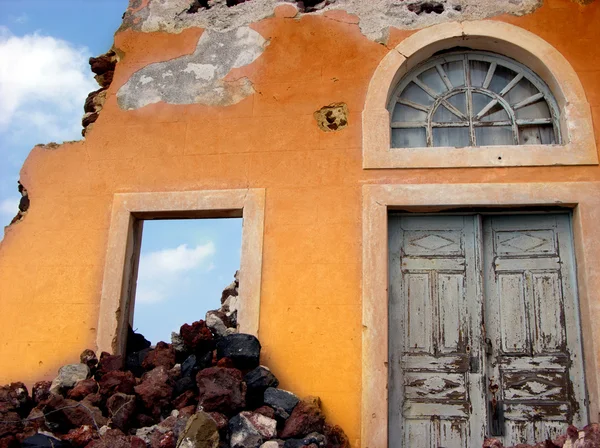 Fachada Santorini — Foto de Stock