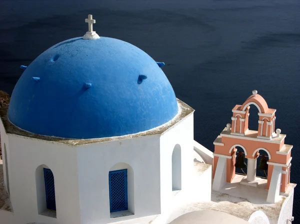 Igreja ortodoxa em Santorini — Fotografia de Stock