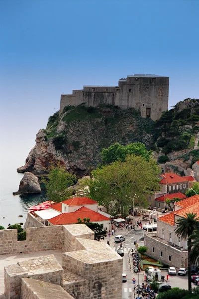 Vista sulla fortezza di Dubrovnik — Foto Stock