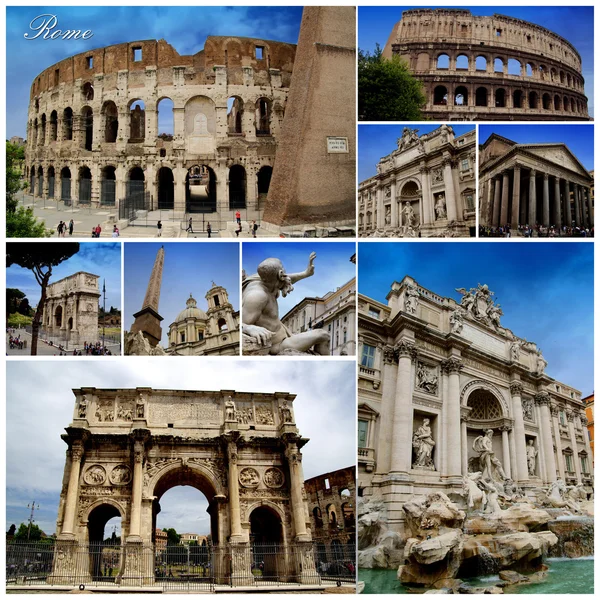 Rome Photo Collage — Stock Photo, Image