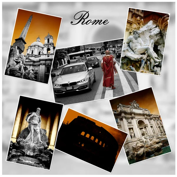 Rome Photo Collage — Stock Photo, Image