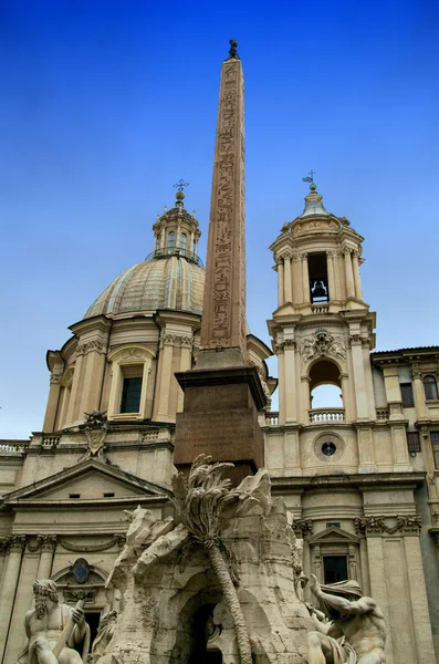 Piazza Navona in Rome, Italy — стоковое фото