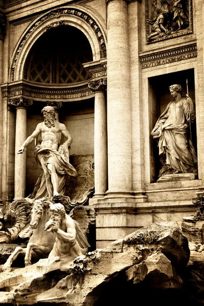 Fontänen Trevi i Rom — Stockfoto