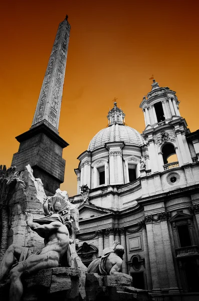 Piazza Navona in Rome,Italy — Stock Photo, Image