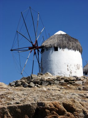 mykonos, Yunanistan'ın eski yeldeğirmeni