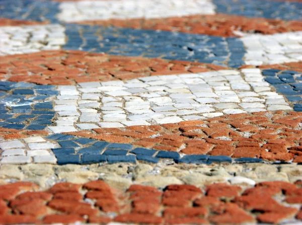 Mosaikgolv i delos, Grekland — Stockfoto