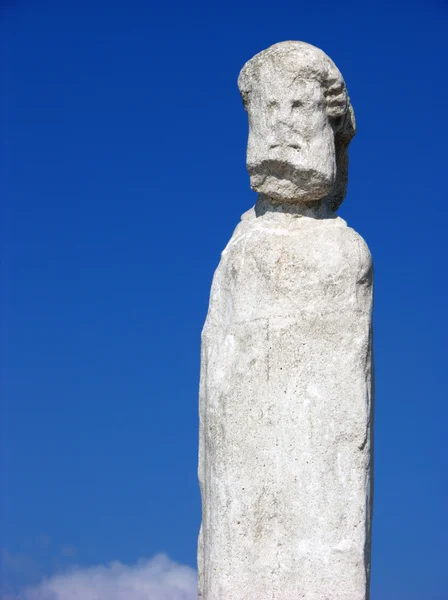 Кам'яний sculpure Делос, Міконос, Греція — стокове фото