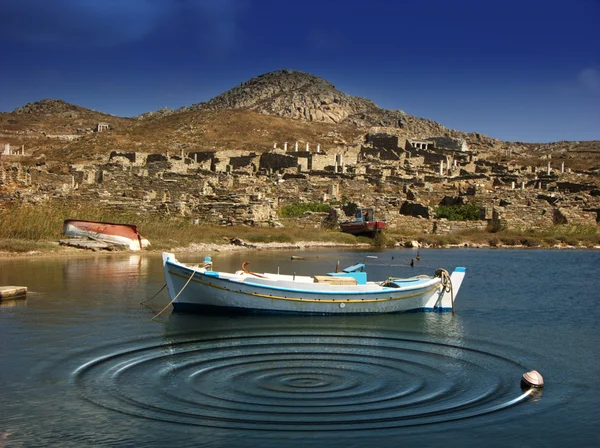 Empilhadeiras em Delos, Grecia — Fotografia de Stock