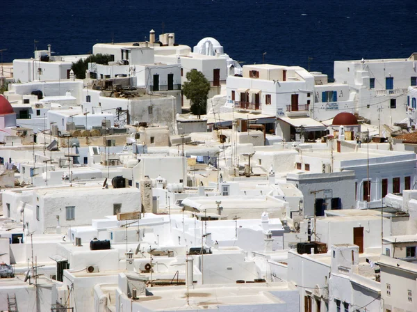 Mykonos Maisons blanches, Grèce — Photo