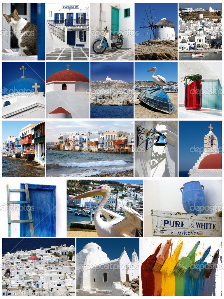 Mykonos Photo Collage,Greece