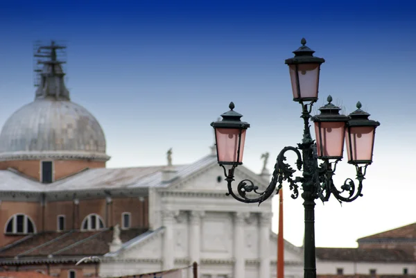 Lantern on St. Mark's Square in Venice — Stock Photo, Image