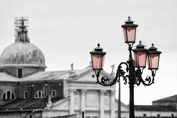 Lantern on St. Mark's Square in Venice — Stock Photo, Image
