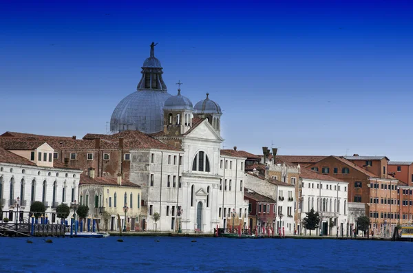 Budynki i domy na Canale Grande w Wenecji, Włochy Zdjęcie Stockowe