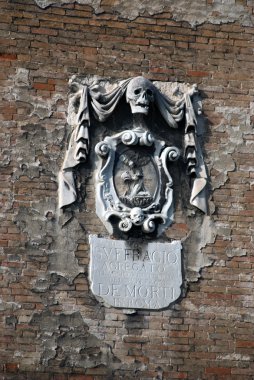 Venedik kafatası crest adlı cephe Venedik