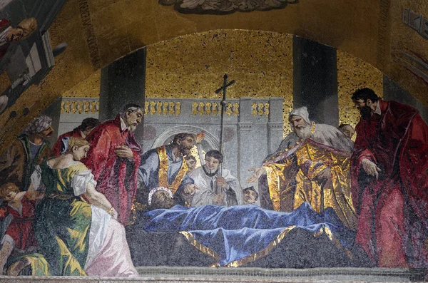 Venedik'te San Marco Bazilikası Mozaik — Stok fotoğraf