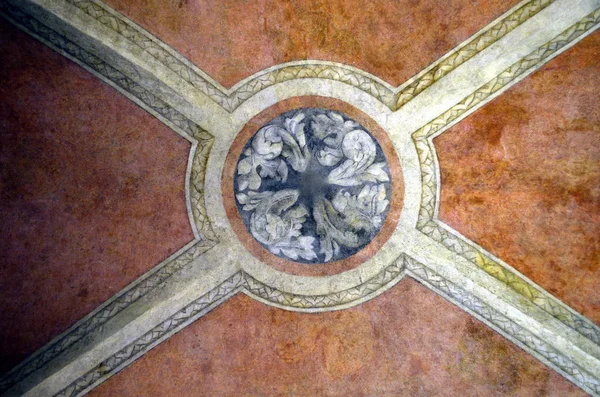 ヴェネツィア リアルト青空市場でベネチア宗教的な壁絵画 — ストック写真
