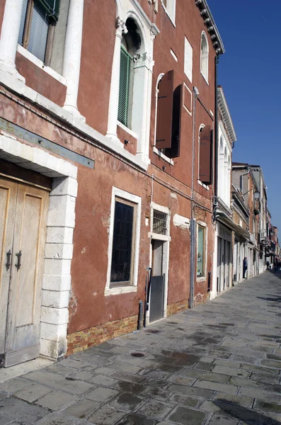 Street in Murano Island in Venice — Stock Photo, Image