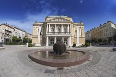 The Theatre Building in Rijeka,Croatia clipart