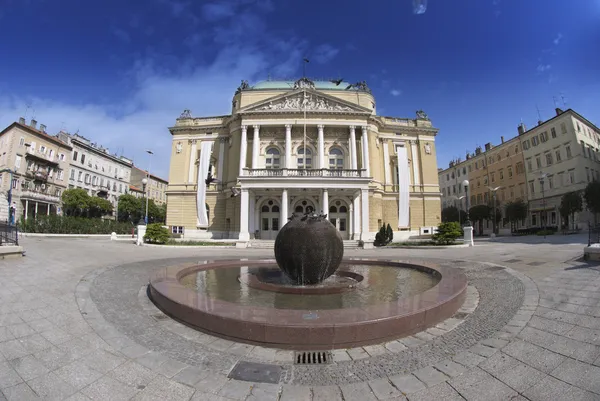 A színház-épület, Rijeka, Horvátország — Stock Fotó