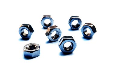 Beyaz arka plan üzerinde izole mavi fındık