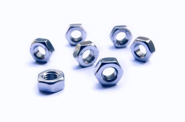 Beyaz arka plan üzerinde izole mavi fındık