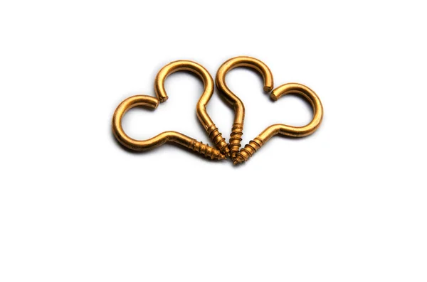 Crochets muraux dorés Forme de fleur triée — Photo