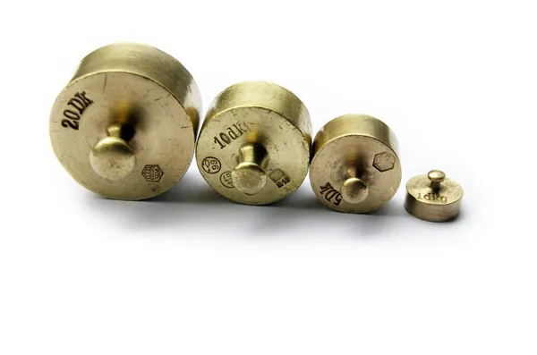 Old-Style Gold Weight — Stock Photo, Image