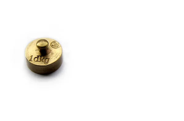 Old-Style Gold Weight — Stock Photo, Image