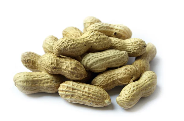 Peanuts Isolated On The White Background — Stock Photo, Image