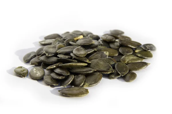 Pumpkin Seeds Isolated On The White Background — Stock Photo, Image