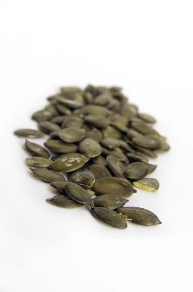 Pumpkin Seeds Isolated On The White Background — Stock Photo, Image