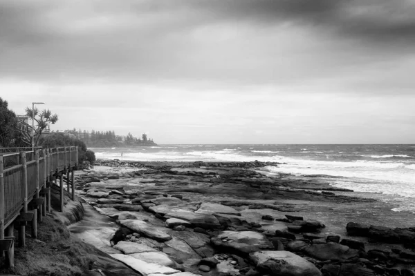 Chuva Vem Mar Tempo Está Ficando Ruim Rapidamente Sunshine Coast — Fotografia de Stock