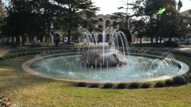 bir tavada çeşmenin piazza Bra