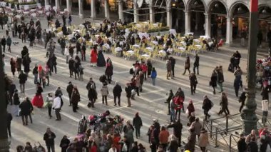 turistlere saint mark Meydanı, Venedik