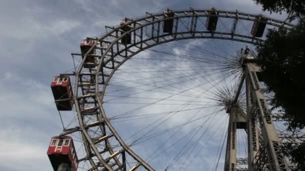 普拉特的轮子维也纳 — 图库视频影像