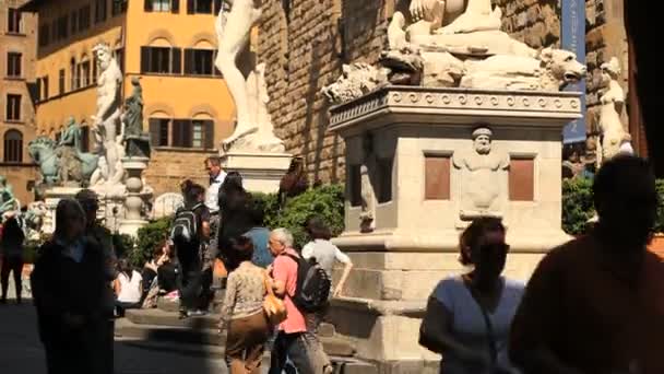 Estatuas en Florencia — Vídeo de stock